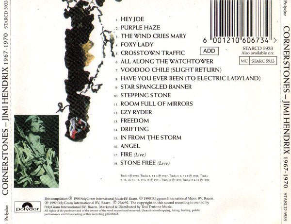 JIMI HENDRIX Cornerstones 1967-1970 CD