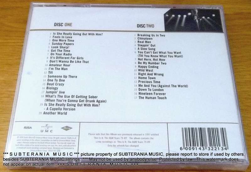 JOE JACKSON Gold x2CD SOUTH AFRICA Cat# DGCD 102