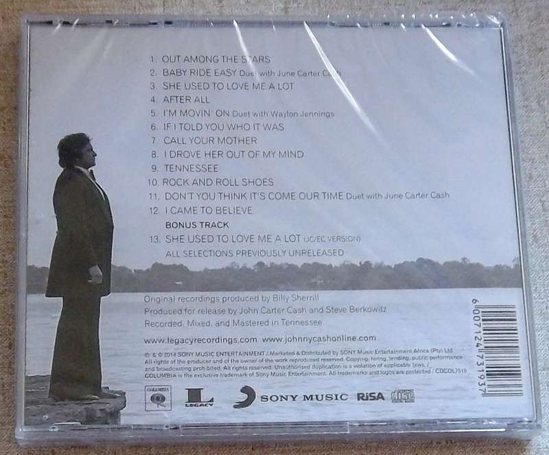 JOHNNY CASH Out Amongst the Stars SOUTH AFRICA Cat# CDCOL 7519