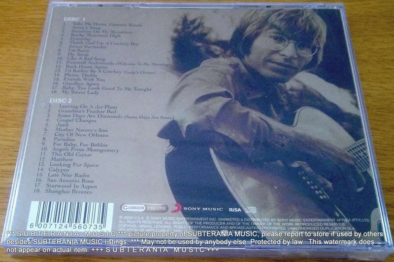 JOHN DENVER Sunshine on my Shoulders The Best Of 2xCD SOUTH AFRICA Cat# CDRCA7233
