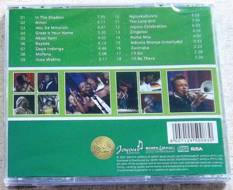 JOYOUS CELEBRATION 11 Live at the Sun City Superbowl CD SOUTH AFRICA Cat# CDPAR5020