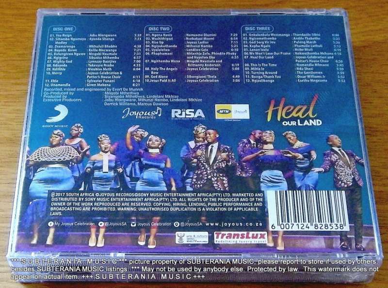 JOYOUS CELEBRATION 21 Heal Our Land 3xCD SOUTH AFRICA Cat# CDPAR5111