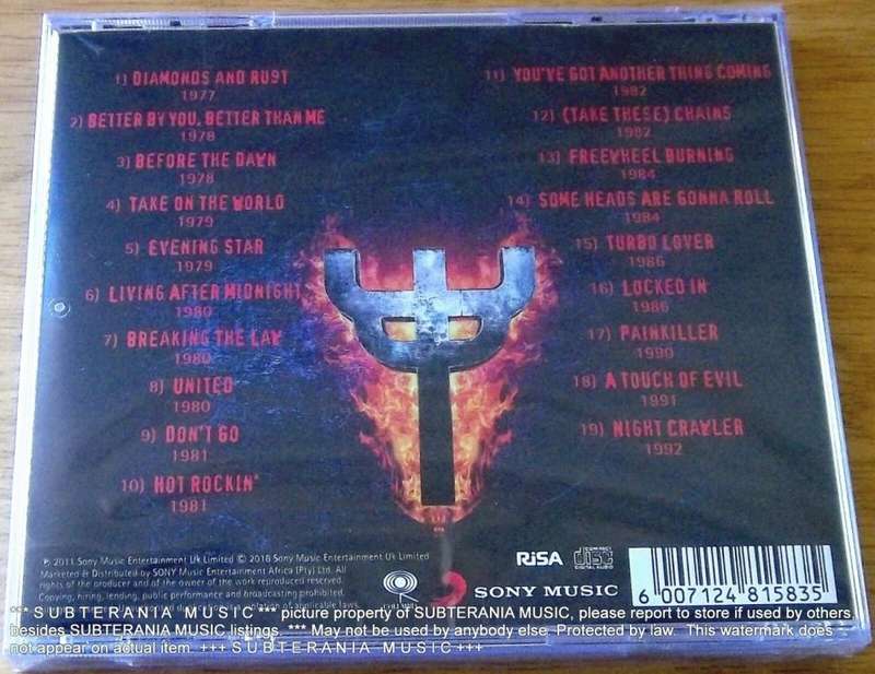 JUDAS PRIEST Single Cuts SOUTH AFRICA Cat# CDCOL7609