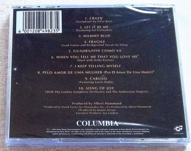 JULIO IGLESIAS Crazy SOUTH AFRICA Cat# CDCOL 3810 K