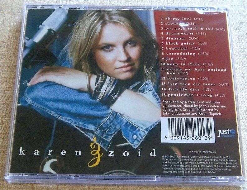 KAREN ZOID Chasing the Sun SOUTH AFRICA Cat# CDJUST171