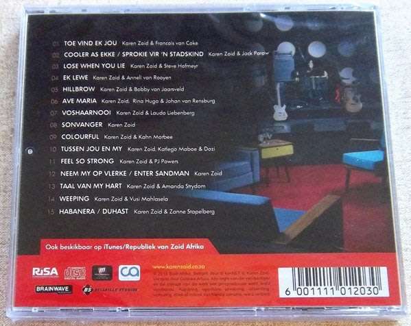 KAREN ZOID Replubliek van Zoid Afrika Vol 2 SOUTH AFRICA Cat# CDJUKE113