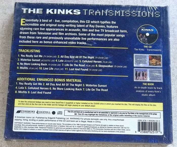 THE KINKS Transmissions CD+Book Set Cat# SMC2519