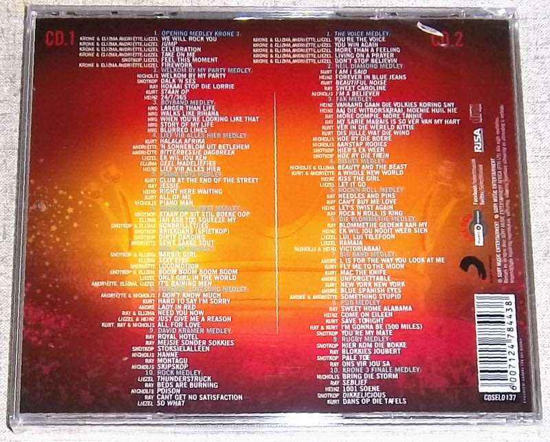 KRONE 3 Double CD SOUTH AFRICA Cat# CDSEL0137