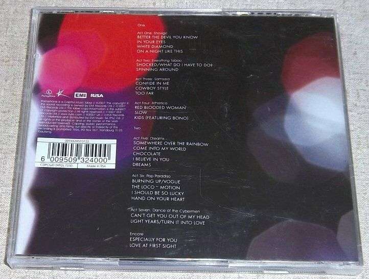 KYLIE MINOGUE Showgirl Homecoming Live 2xCD SOUTH AFRICA Cat# CDPCSJD(WFD)7250