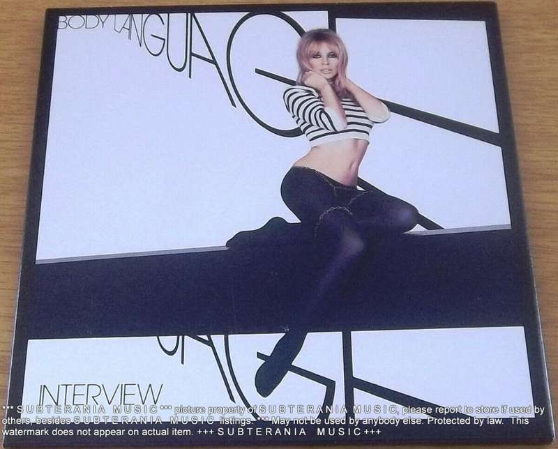 KYLIE MINOGUE Body Language Interview Disc CD UK Cat# Minint02
