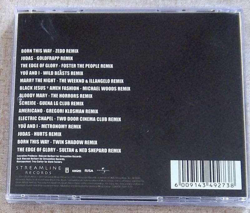 LADY GAGA Born This Way The Remixes CD SOUTH AFRICA Cat# STARCD7611