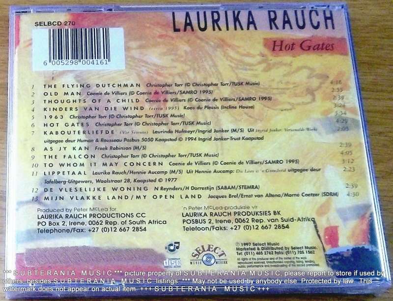 LAURIKA RAUCH Hot Gates SOUTH AFRICA Cat# SELBCD 270