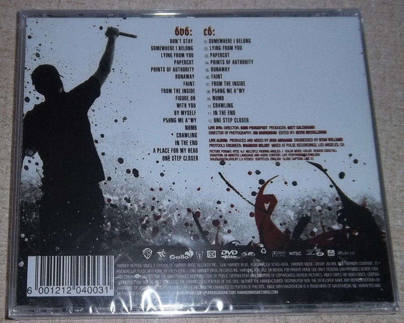 LINKIN PARK Live in Texas CD&DVD SOUTH AFRICA Cat # WBCD2061