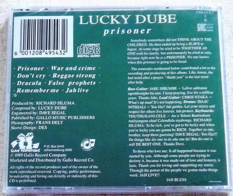 LUCKY DUBE Prisoner Cat# CDLUCKY 5