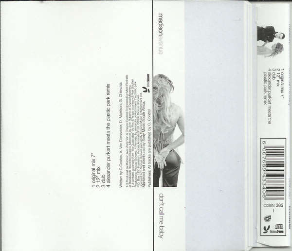 MADISON AVENUE Don't Call Me Baby CD Single