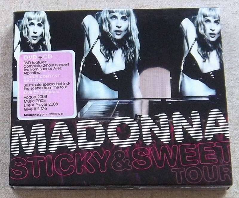 MADONNA Sticky & Sweet CD/DVD South African Pressing Cat# WBCD 2241 no sticker