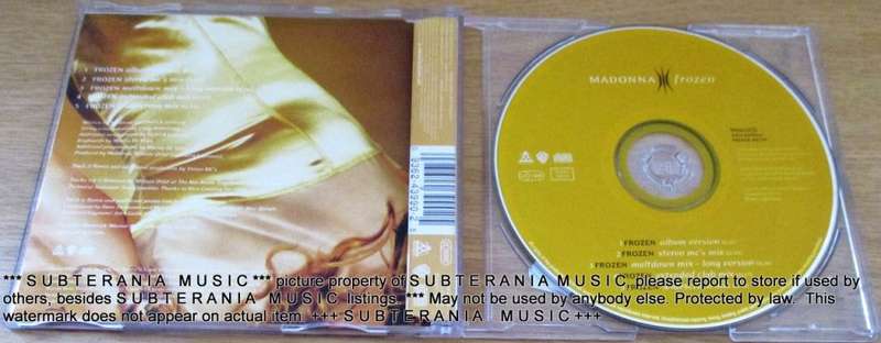 MADONNA Frozen CD Maxi Single UK / EUROPE Cat# W0433CD / 9362-43990-2