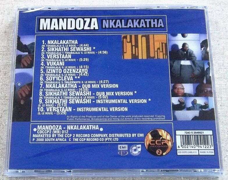 MANDOZA Nkalakatha SOUTH AFRICA Cat# CDCCP2(WB)012