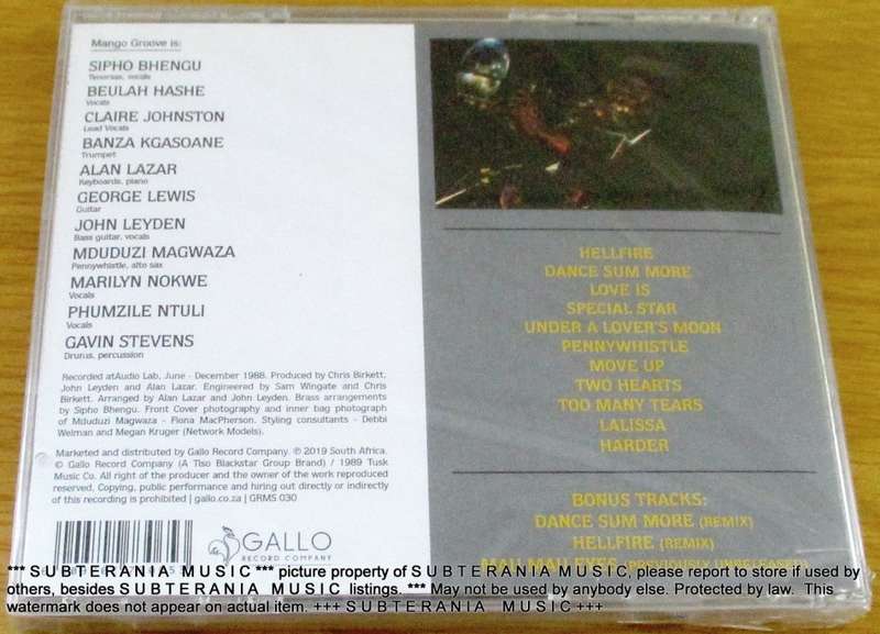 MANGO GROOVE 30th Anniversary Edition SOUTH AFRICA Cat# GRMS 030