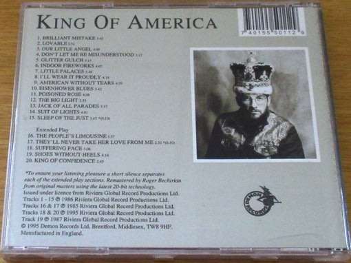 ELVIS COSTELLO / THE COSTELLO SHOW King of America CD  [msr]