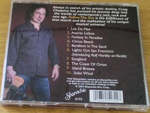 CRAIG CHAQUICO Follow the Sun CD  [msr]