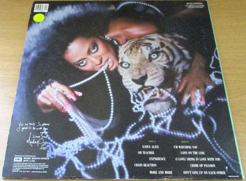 DIANA ROSS Eaten Alive VINYL RECORD