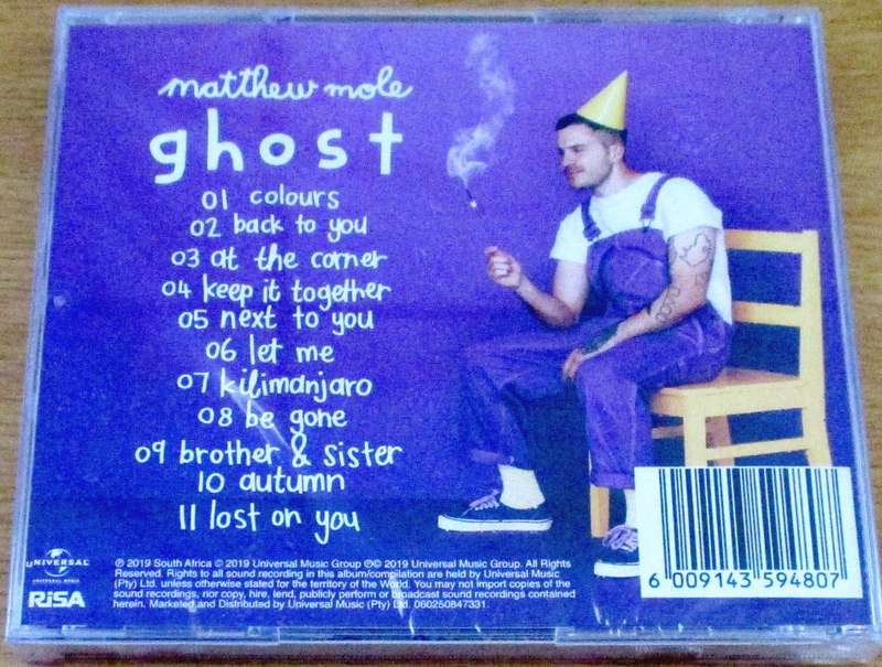 MATTHEW MOLE Ghost CD Cat# 060250847331