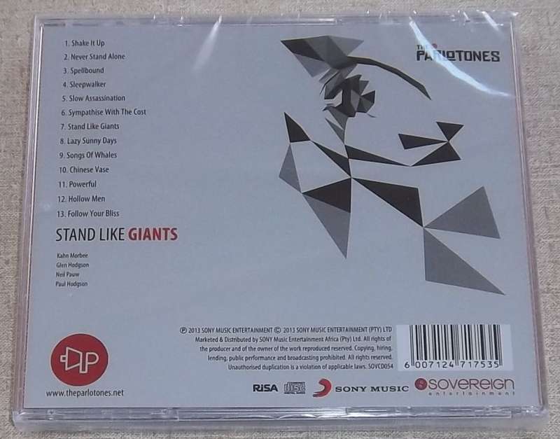 THE PARLOTONES Stand Like Giants [SA Edition] SOUTH AFRICA Cat# SOVCD05