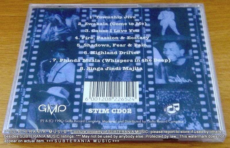 STIMELA The 2ND Half Live SOUTH AFRICA Cat# STIM CD02