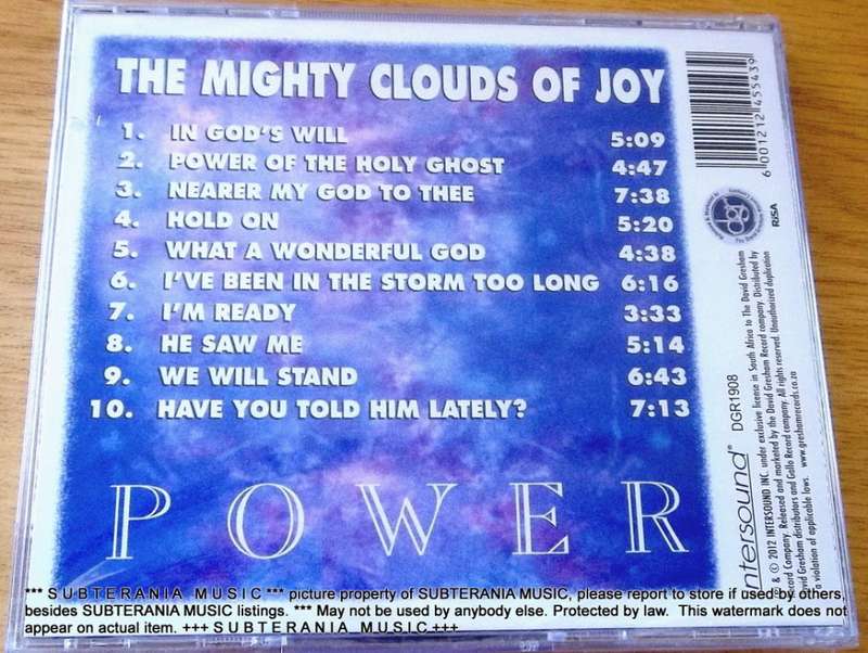 THE MIGHTY CLOUDS OF JOY Power SOUTH AFRICA Cat# DGR1908