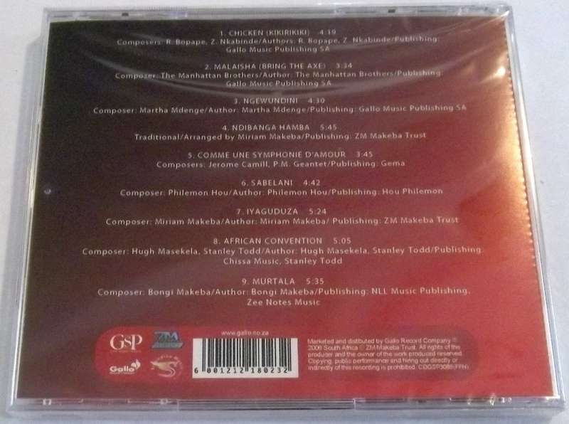 MIRIAM MAKEBA Sabelani SOUTH AFRICA Cat# CDGSP 3085