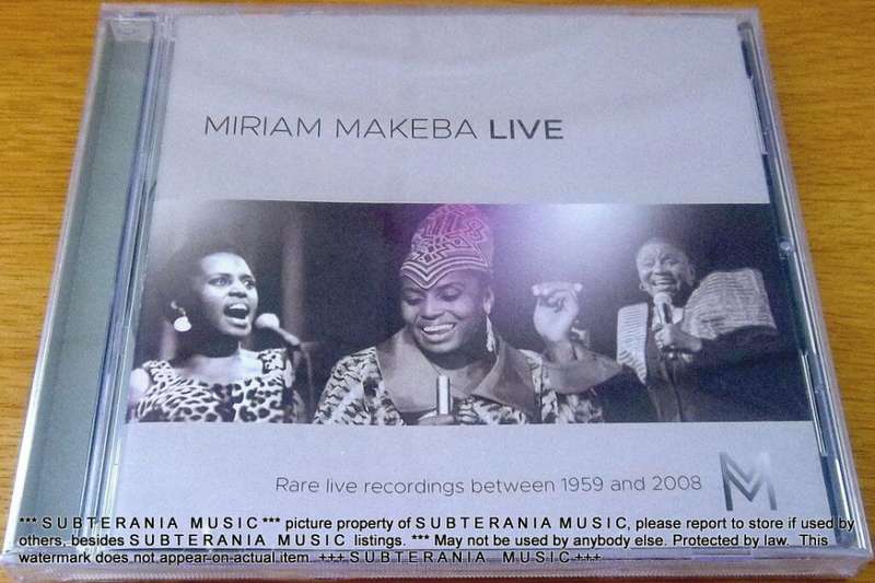 MIRIAM MAKEBA Live (Rare live recordings between 1959 & 2008) SOUTH AFRICA SIYCD044