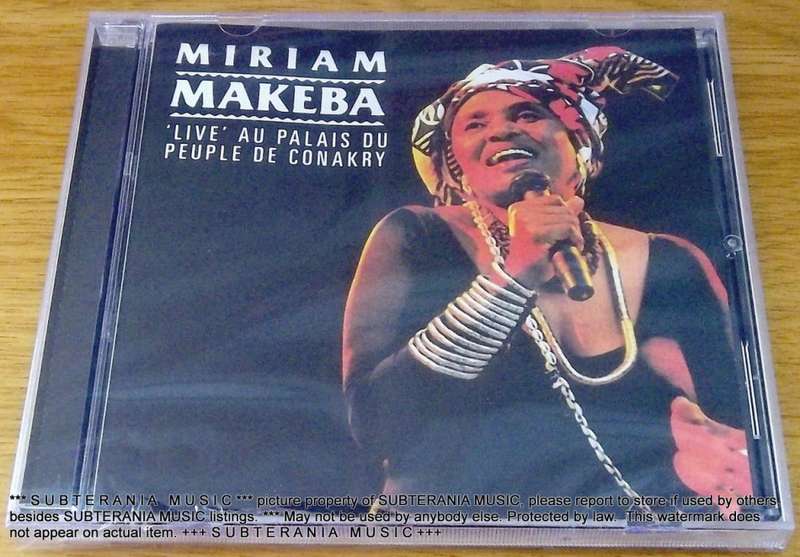 MIRIAM MAKEBA Live Au Palais Du Peuple De Conakry Cat# SIYCD011