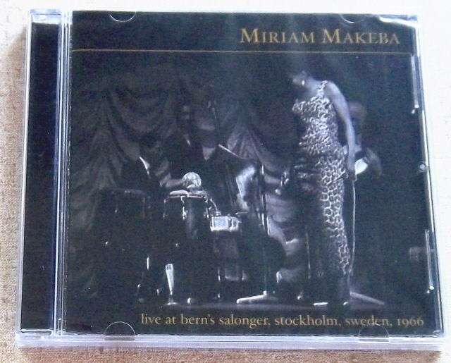 MIRIAM MAKEBA Live At Berns Salonger Stockholm Sweden 1966 Cat# NEXTCD373