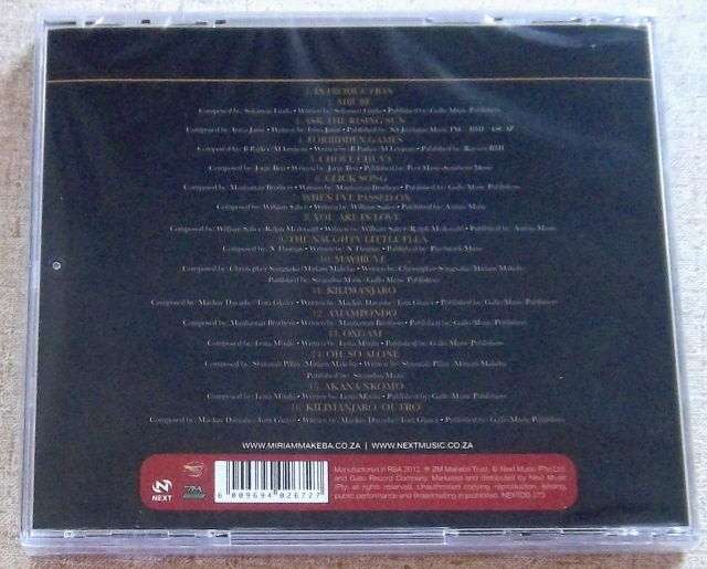 MIRIAM MAKEBA Live At Berns Salonger Stockholm Sweden 1966 Cat# NEXTCD373