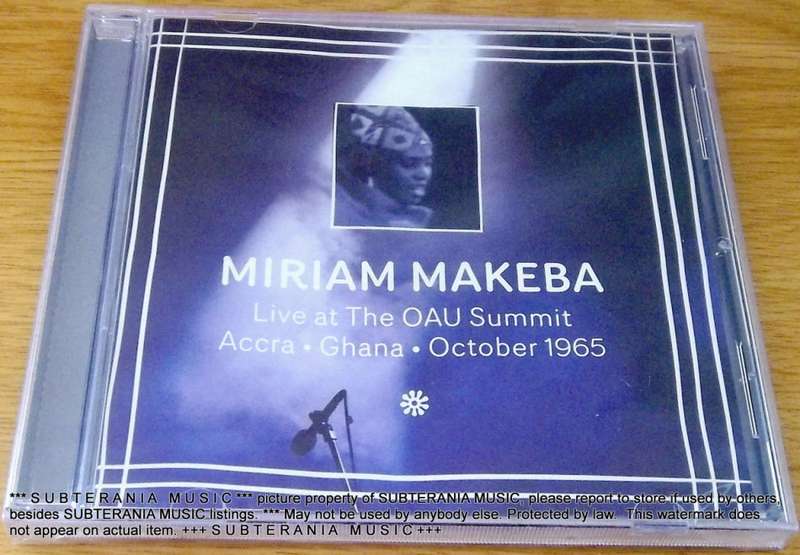 MIRIAM MAKEBA Live at The OAU Summit Accra Ghana October 1965 Cat# SIYCD034