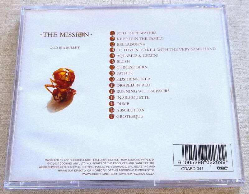 THE MISSION God is a Bullet SOUTH AFRICA Cat# CDASD 041