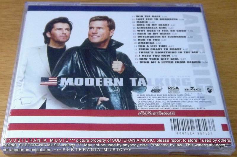 MODERN TALKING America The 10th Album SOUTH AFRICA CDARI(WF)1353