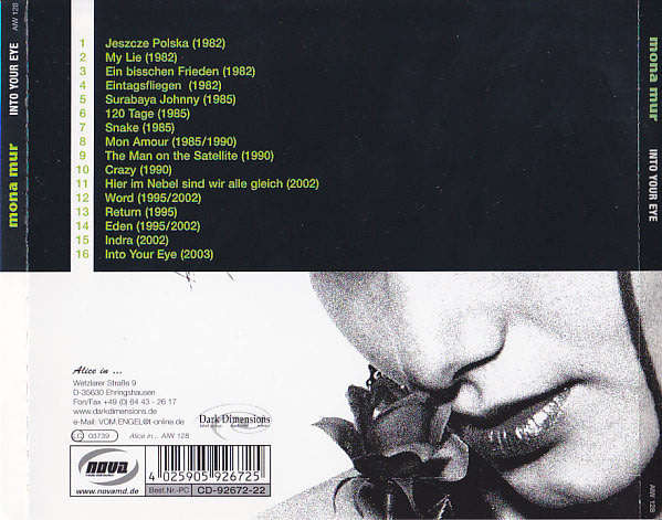 MONA MUR Into Your Eye CD