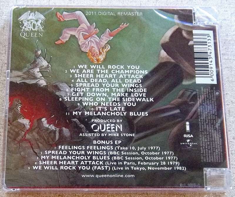 QUEEN News of the World 2xCD Remastered Deluxe Edition SOUTH AFRICA Cat# DARCD 3116