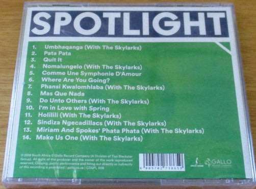MIRIAM MAKEBA and the SKYLARKS Spotlight On CD