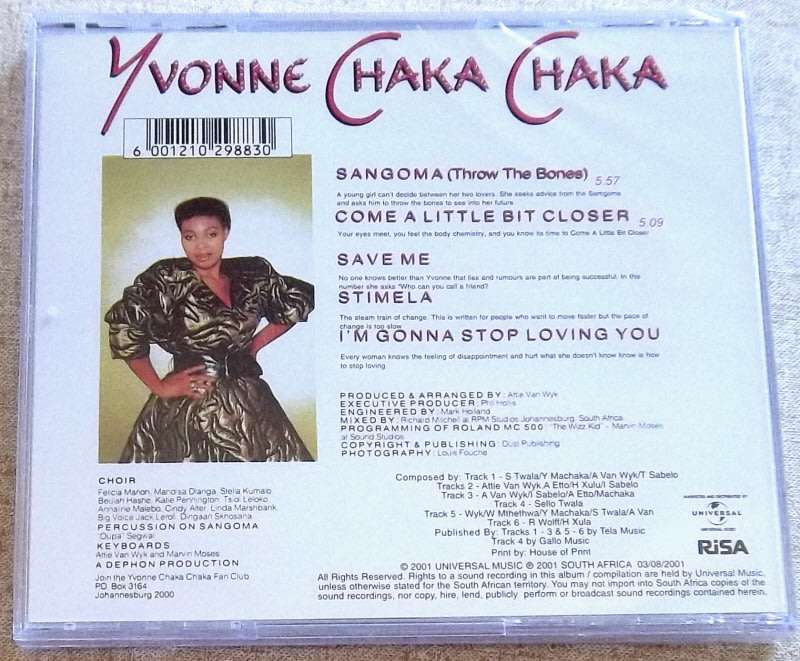 YVONNE CHAKA CHAKA Sangoma SOUTH AFRICA Cat# CDRBL 132