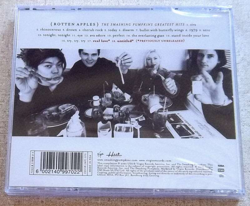 THE SMASHING PUMPKINS Rotten Apples Greatest Hits SOUTH AFRICA 2015 Cat#CDVIR575
