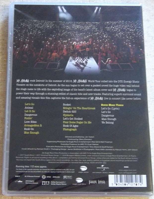 DEF LEPPARD Live from Detroit SOUTH AFRICA Cat# 503450421707 All Regions NTSC  [SEALED]
