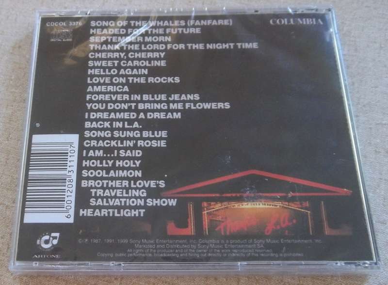 NEIL DIAMOND Hot August Night II SOUTH AFRICA Cat# CDCOL 3379