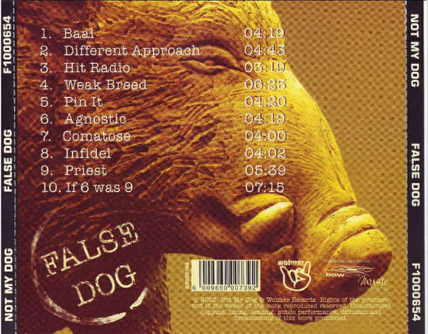 NOT MY DOG False Dog CD