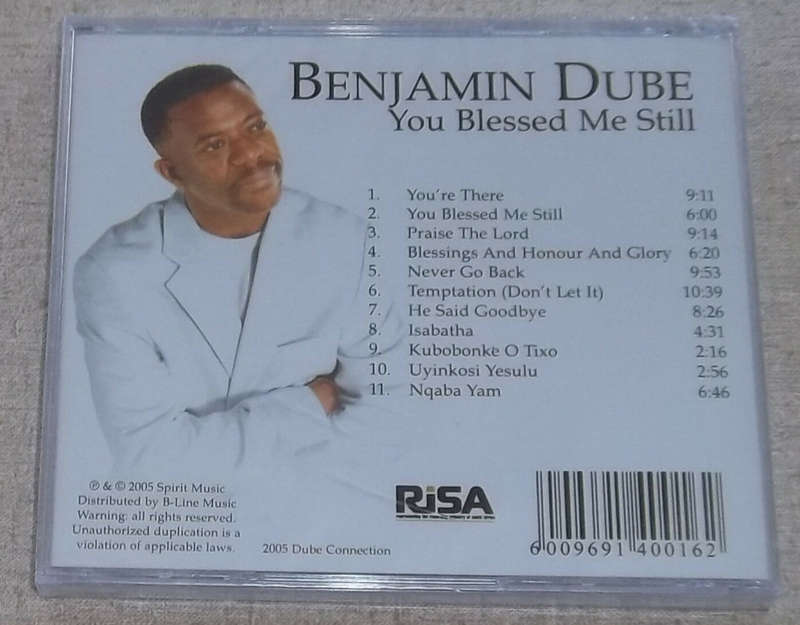 BENJAMIN DUBE You Blessed Me Still SOUTH AFRICA Cat# SMD 036