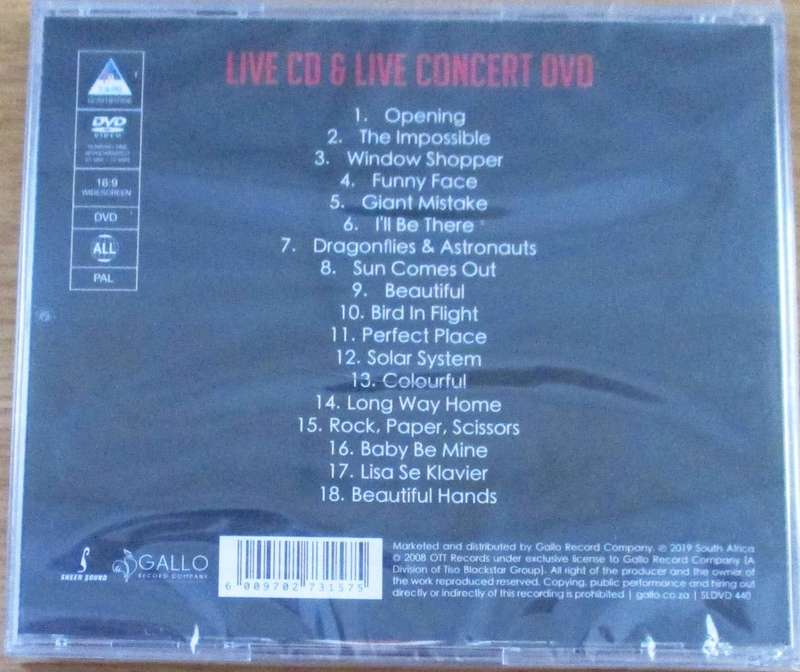 THE PARLOTONES Unplugged CD+DVD SOUTH AFRICA Cat# SLDVD 440