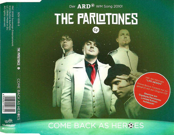 THE PARLOTONES Come Back As Heroes IMPORT CD Single