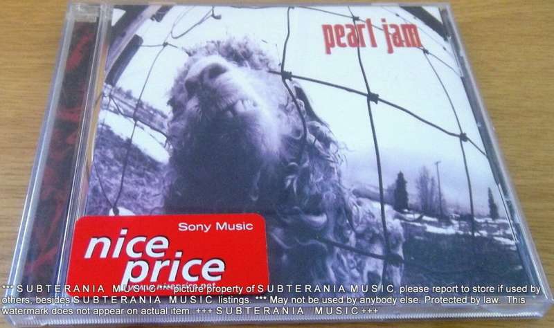 PEARL JAM Vs SOUTH AFRICA CD Cat# CDEPC 3805 K